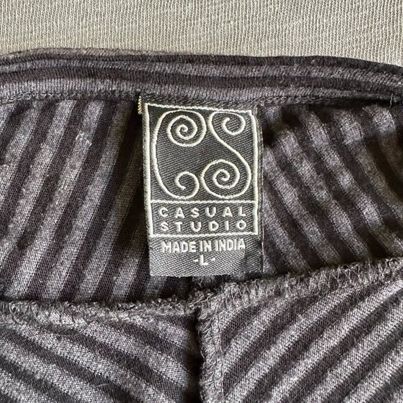 Causal Studio Open Front Striped Cardigan - Picture 3 of 5